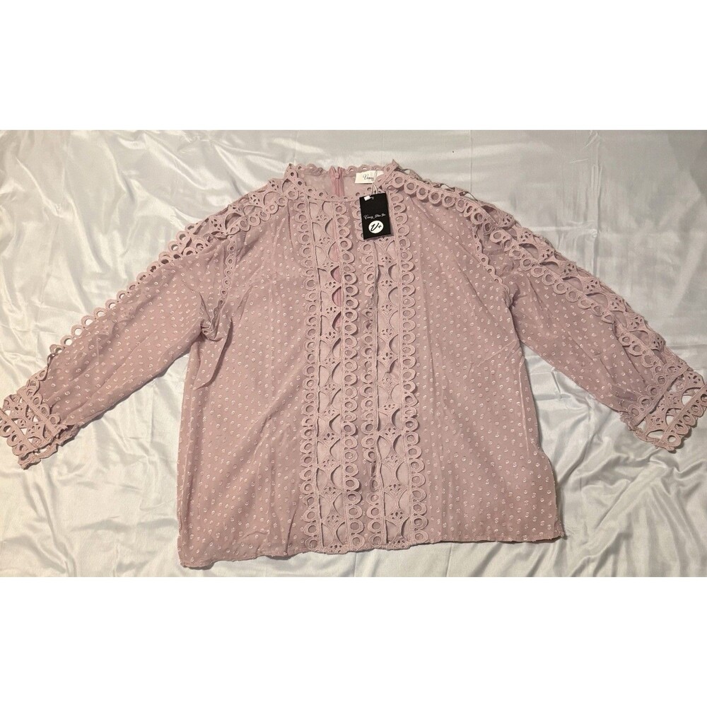 Verxy Plus Inc Blouse Size 3x New with Tags Long Sleeve Great Condition